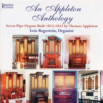 An Appleton Anthology, Lois Regestein, Organist