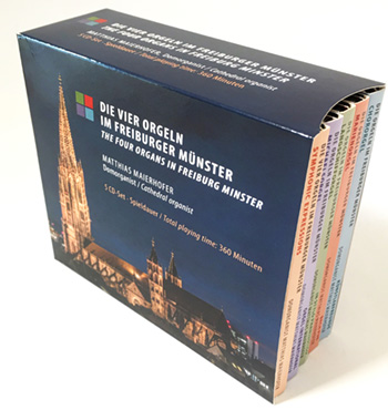 Four Organs of Freiburg Cathedral on 5 CDs<BR><I><Font Color=Red>5 CDs for the Price of 4</I></B></Font>