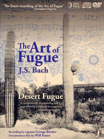 J.S. Bach: The Art of Fugue<BR>3-hour DVD with two videos<BR>On 2 CDs George Ritchie plays a Thuringian-style organ<BR><font color=red>Reviews <I>The Gramophone</I>: <I>"the finest Art of Fugue"</I> Reviews <I>Choir & Organ: "Magnificent"</I></font>